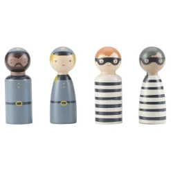 Little Dutch Fourgon de police en bois FSC Multicolore