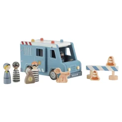 Little Dutch Fourgon de police en bois FSC Multicolore