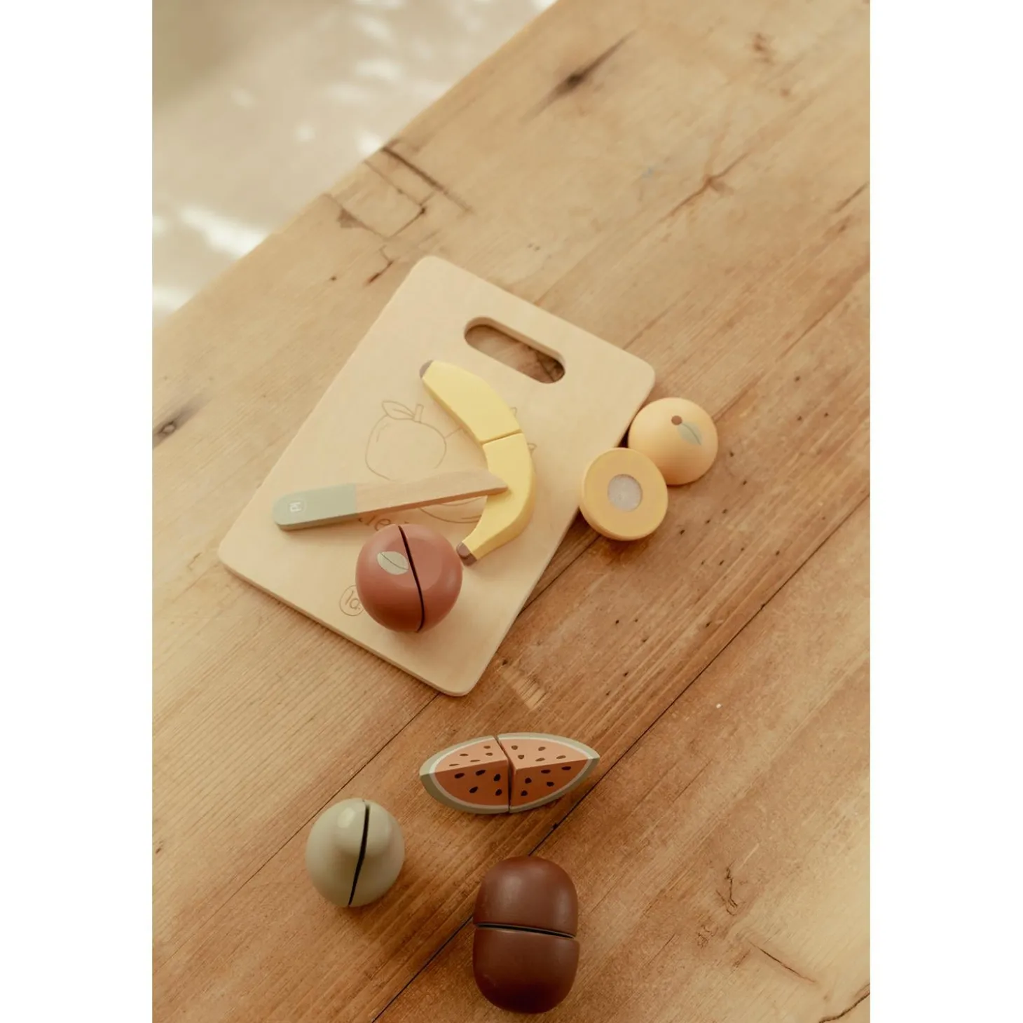 Little Dutch Fruits à découper en bois FSC Multicolore