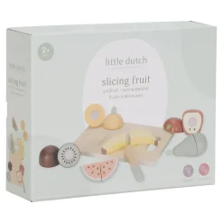 Little Dutch Fruits à découper en bois FSC Multicolore