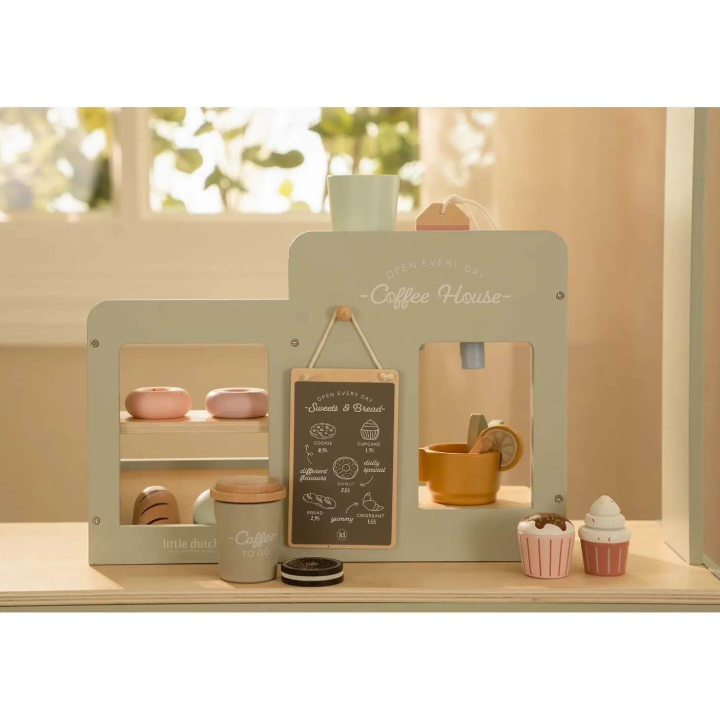 Little Dutch Grande machine à café en bois FSC Multicolore