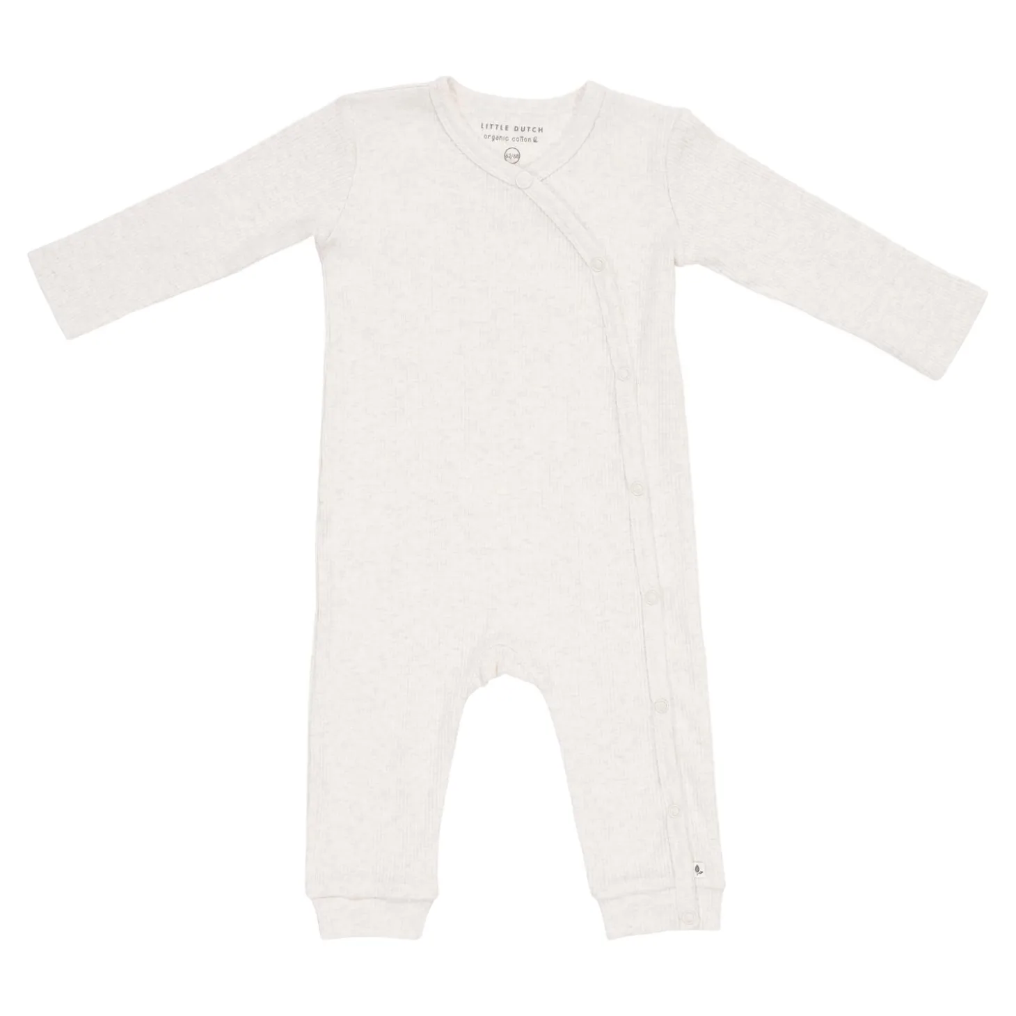 Little Dutch Grenouillère wrap rib sand