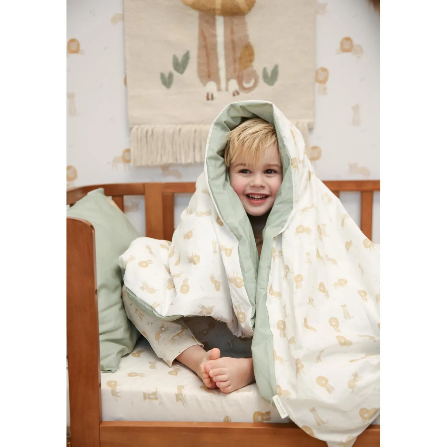 Little Dutch Housse de couette lit bébé Safari Leo 100x140 cm