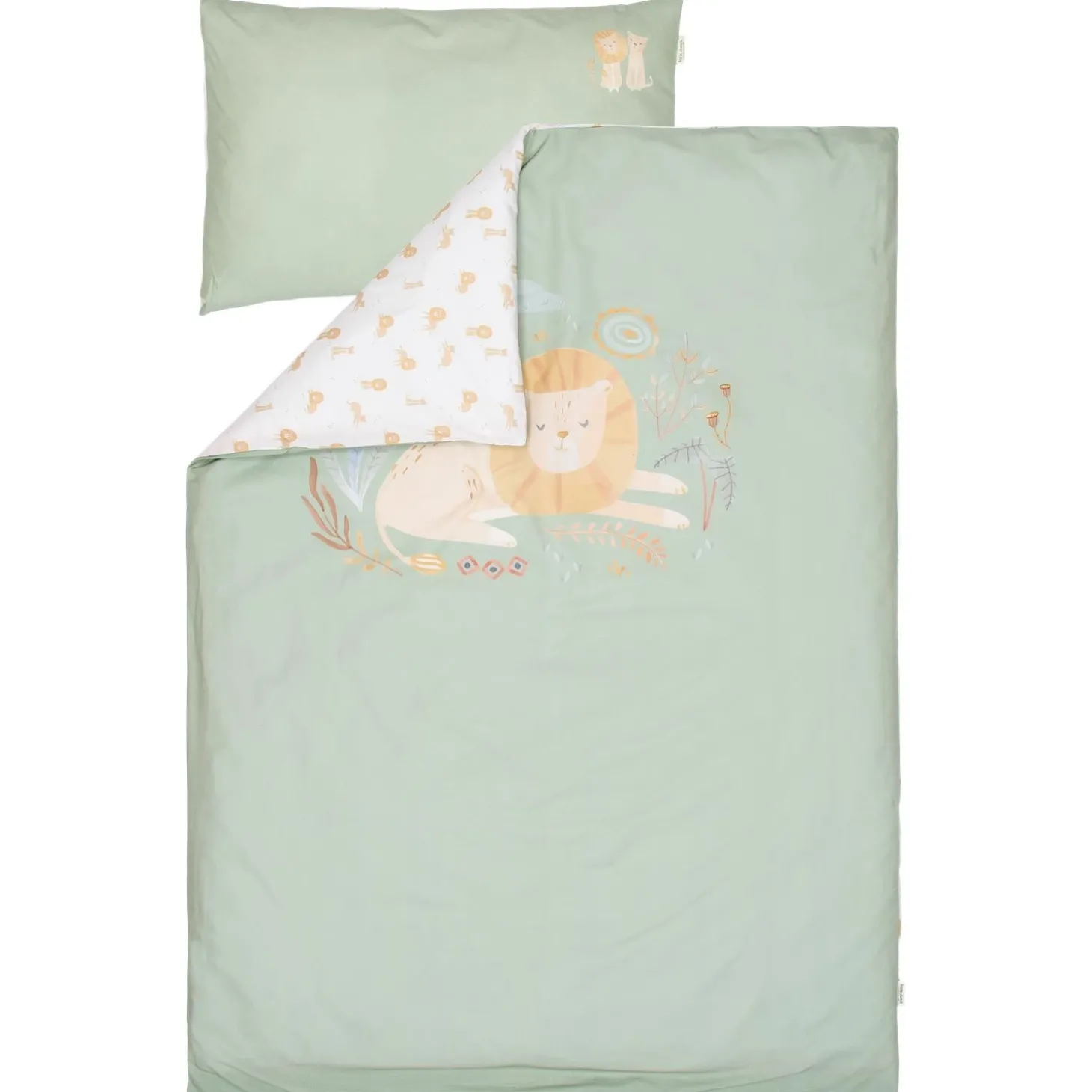 Little Dutch Housse de couette lit bébé Safari Leo 100x140 cm