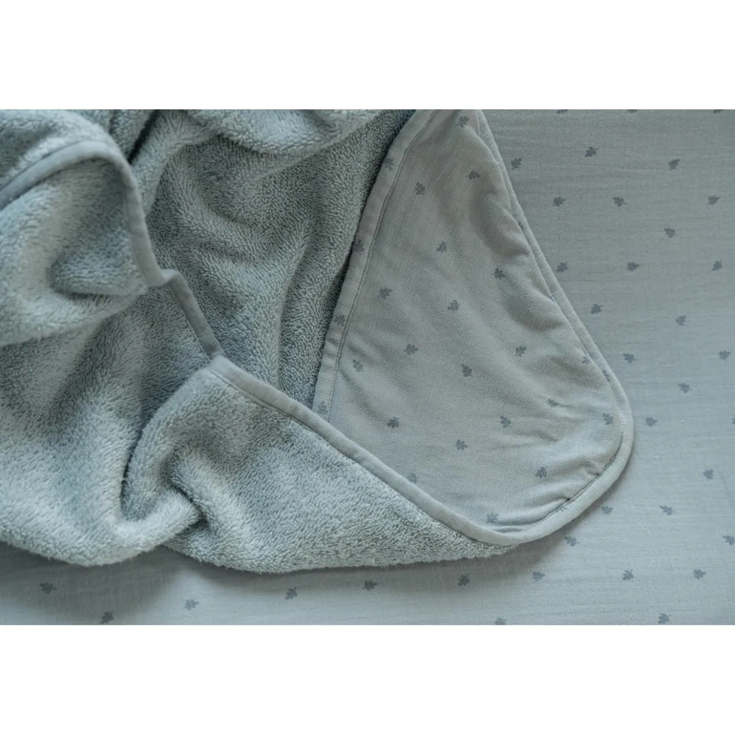 Little Dutch Housse pour matelas à langer Pure Denim Blue 50x70 cm