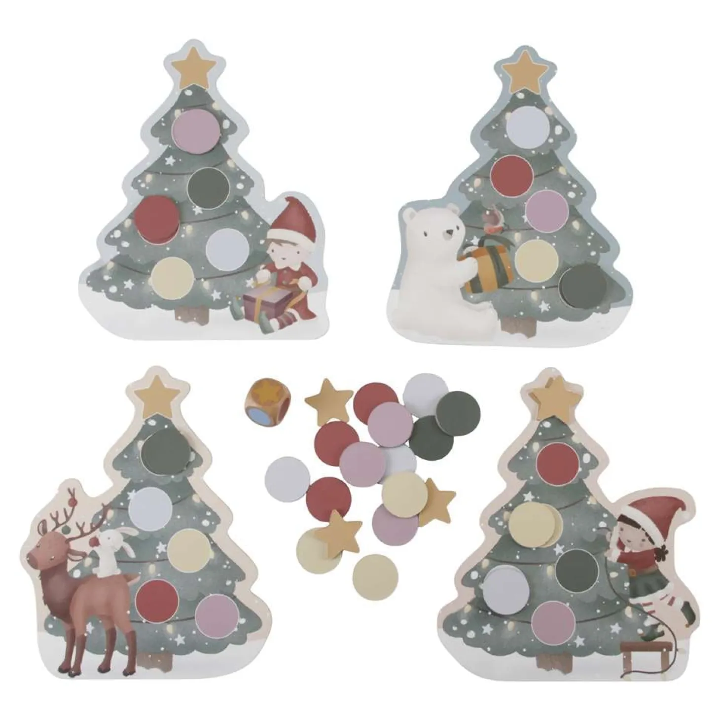 Little Dutch Jeu du sapin de Noël en bois FSC