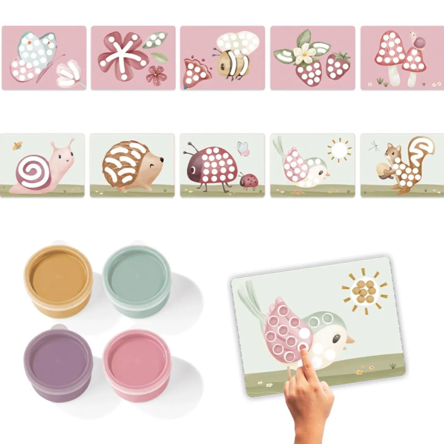 Little Dutch Kit de peinture au doigt Forest Friends