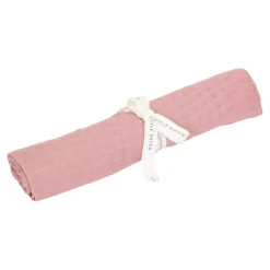 Little Dutch Lange XL en gaze de coton Pure Pink Blush 120x120 cm