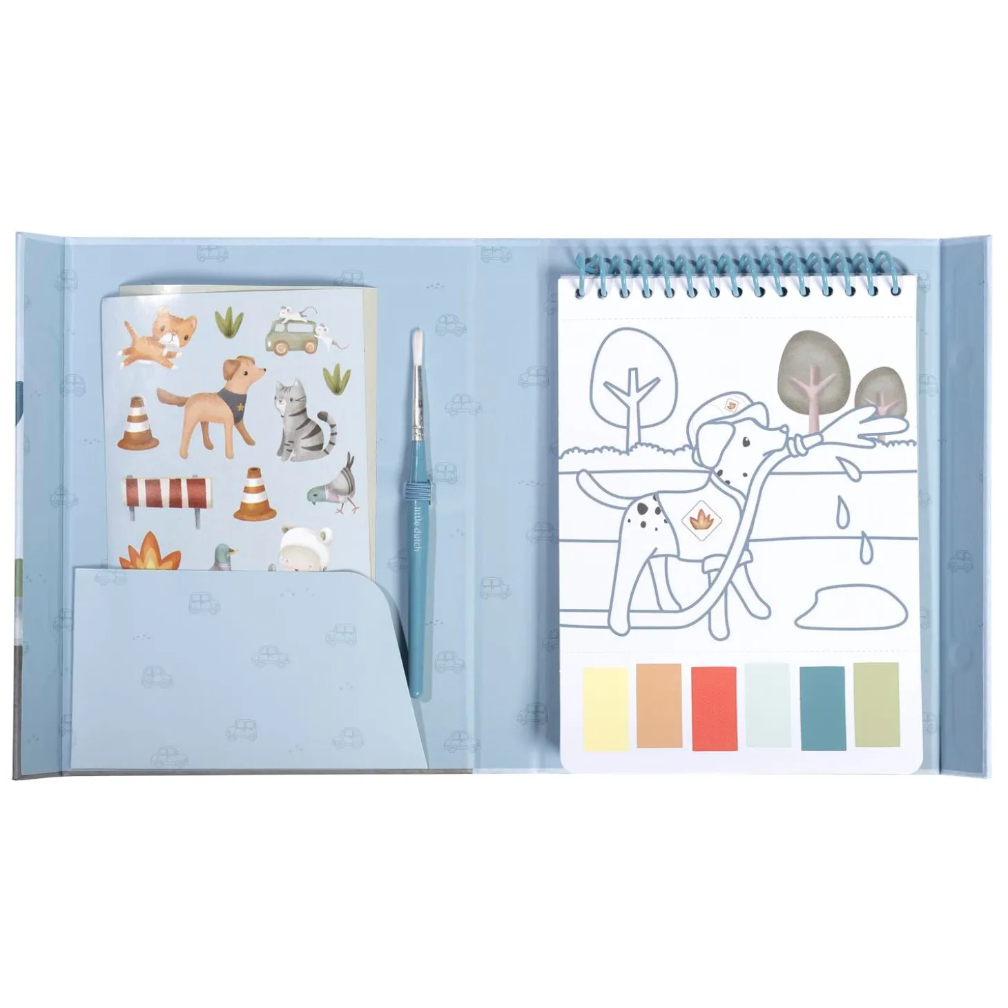 Little Dutch Livre de peinture aquarelle Véhicules