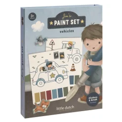 Little Dutch Livre de peinture aquarelle Véhicules
