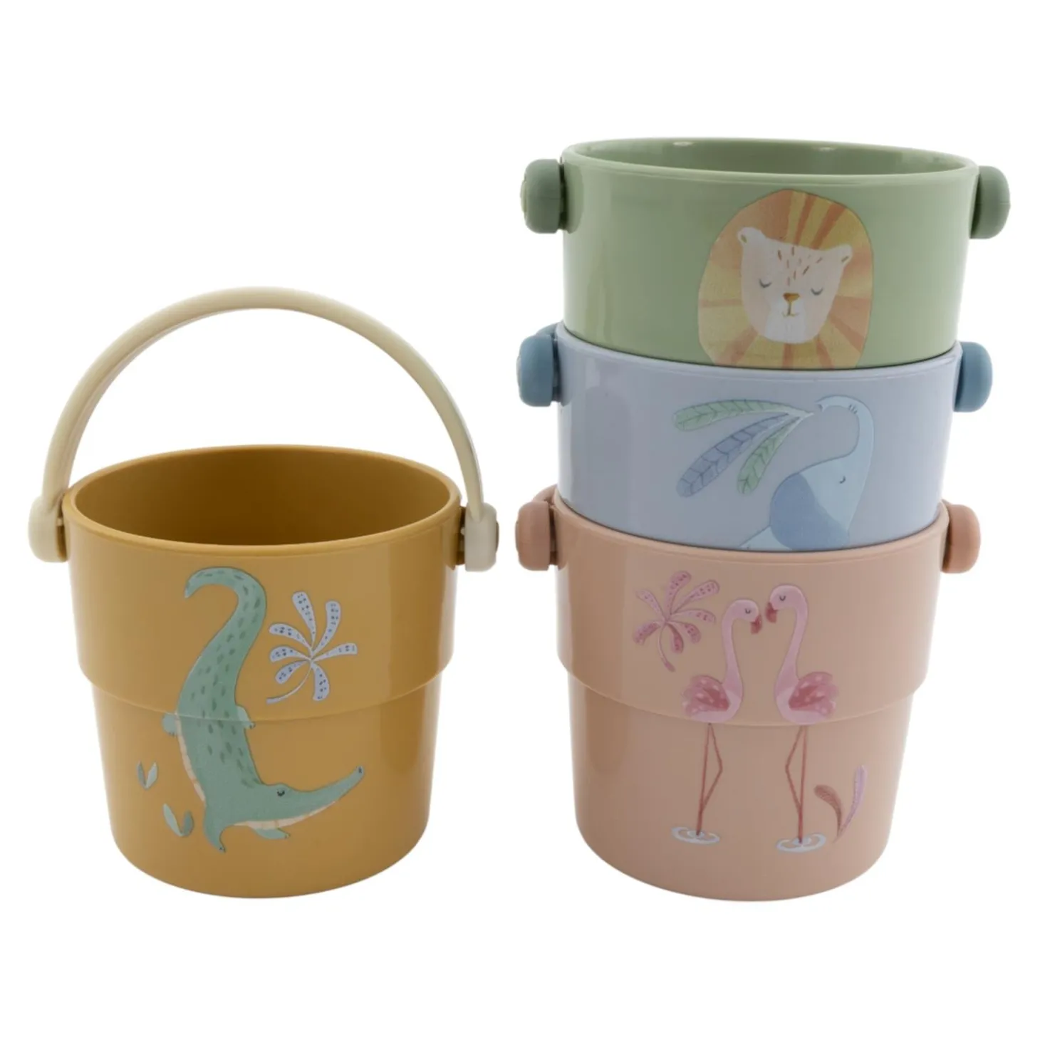 Little Dutch Lot de 4 gobelets de bain Safari Friends