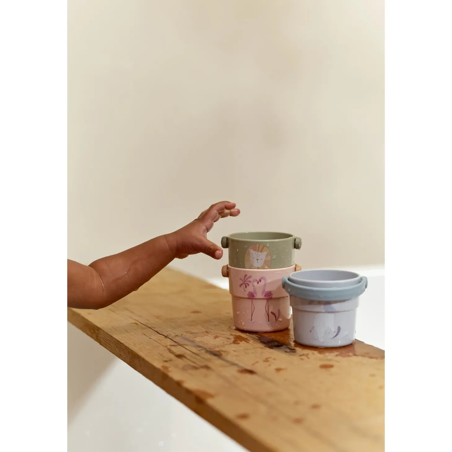 Little Dutch Lot de 4 gobelets de bain Safari Friends