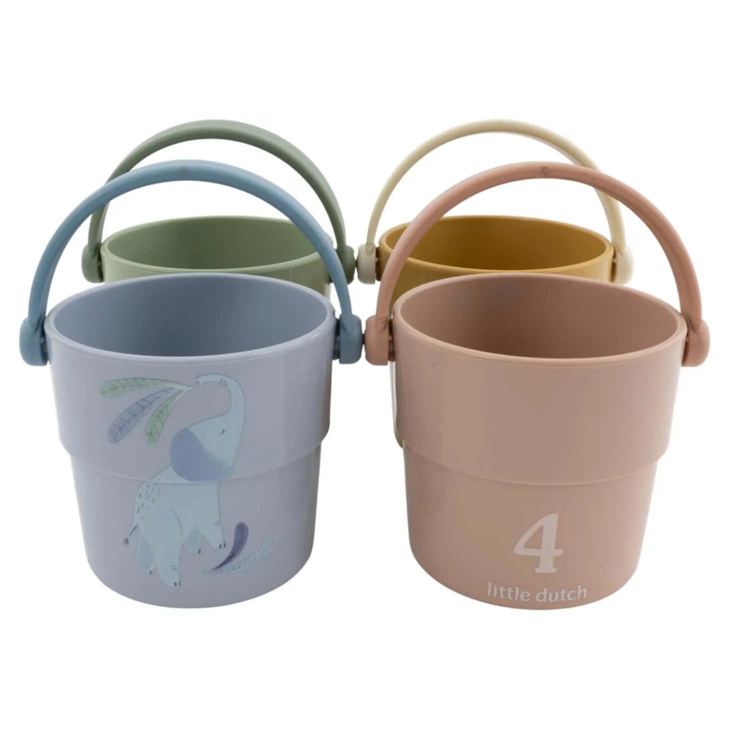Little Dutch Lot de 4 gobelets de bain Safari Friends