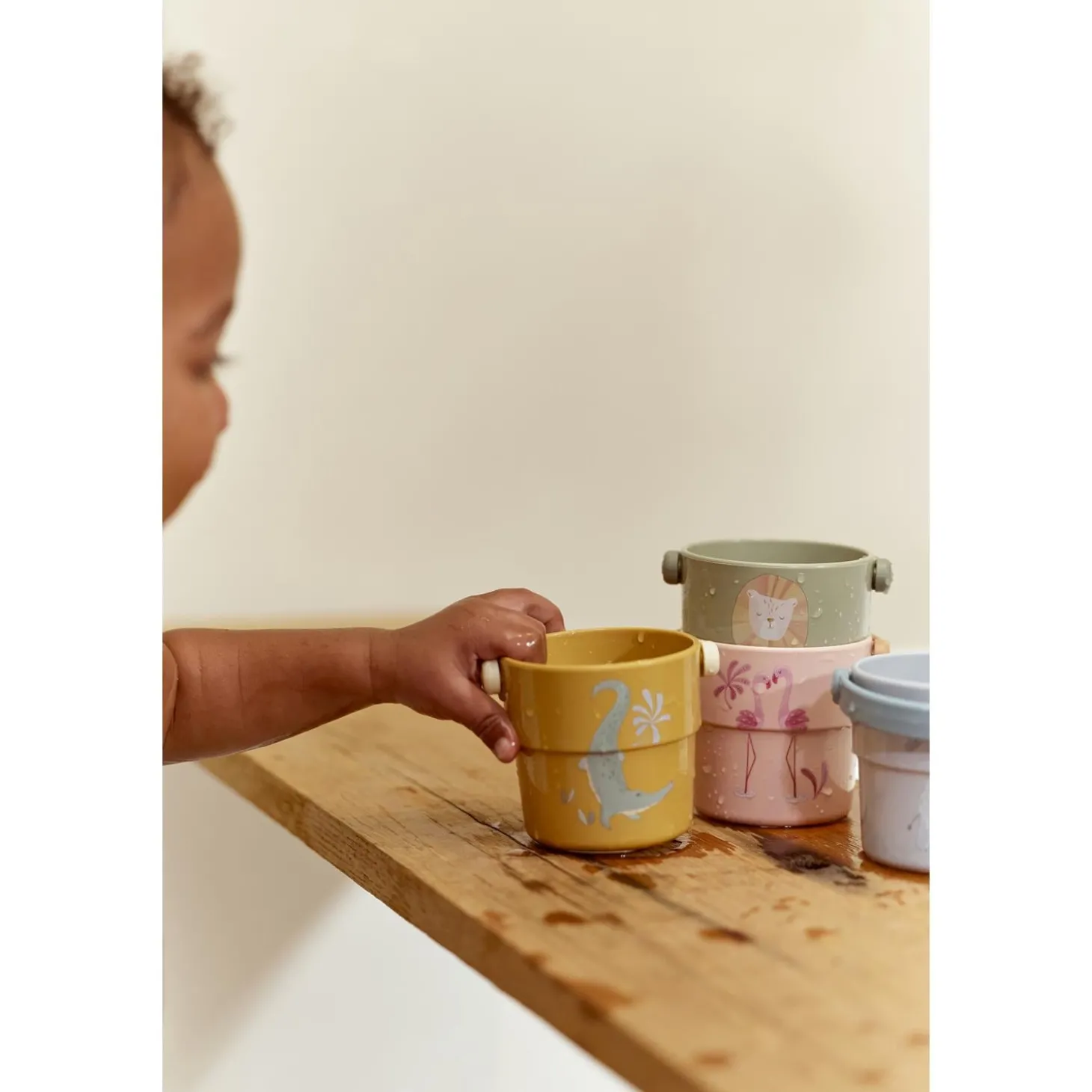 Little Dutch Lot de 4 gobelets de bain Safari Friends