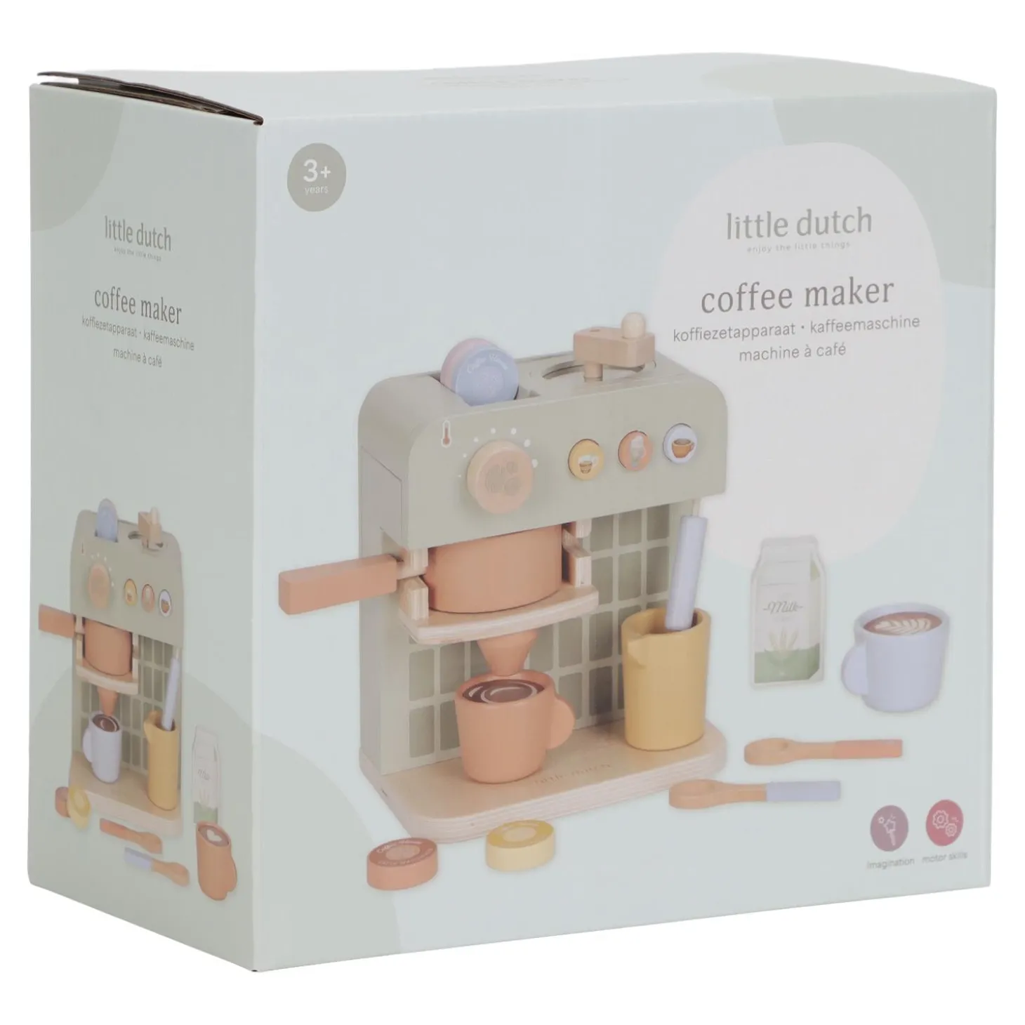 Little Dutch Machine à café en bois FSC Multicolore