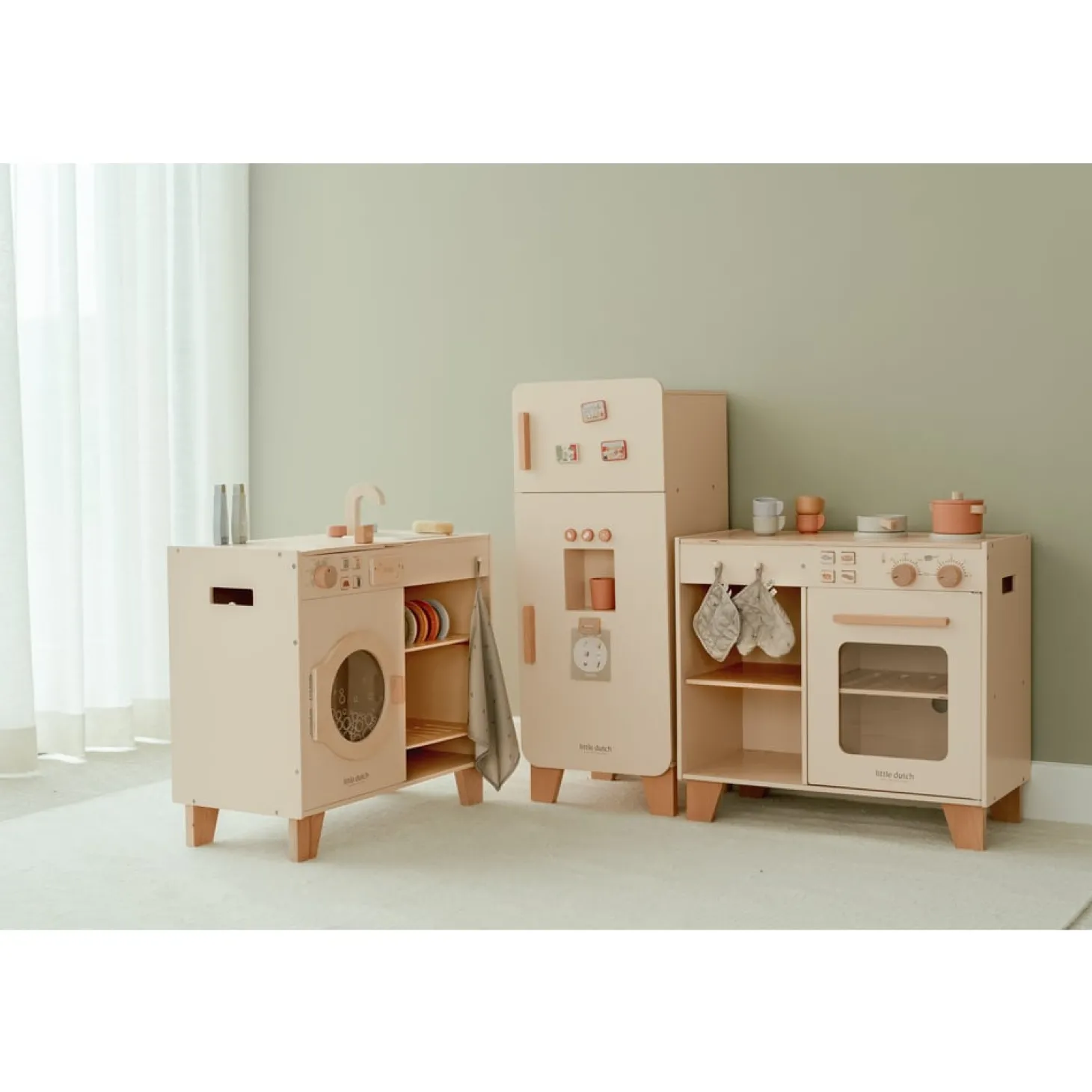 Little Dutch Machine à laver FSC Edition Limitée Beige