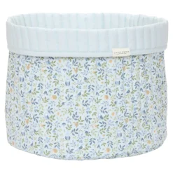 Little Dutch Panier de commode matelassé grand (réversible) Forest Treasures/Denim Blue