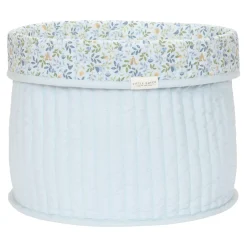 Little Dutch                    Panier de commode matelassé grand (réversible)     Forest Treasures/Denim Blue