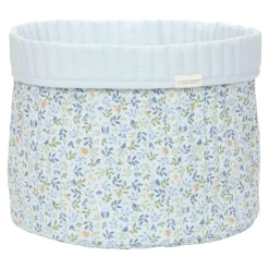 Little Dutch Panier de commode matelassé grand (réversible) Forest Treasures/Denim Blue
