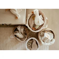 Little Dutch                    Panier de commode rond grand      Pure Soft Beige stripe