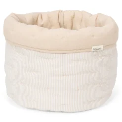 Little Dutch Panier de commode rond grand Pure Soft Beige stripe