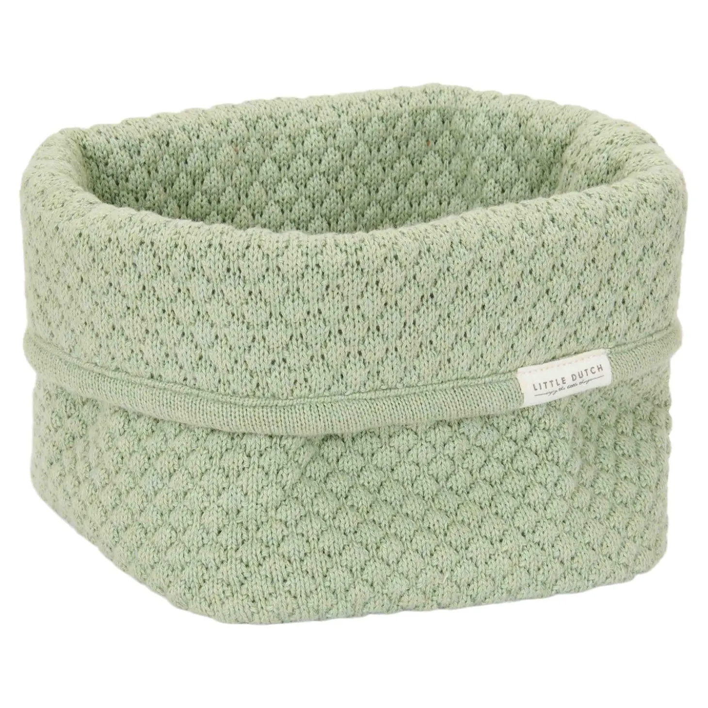 Little Dutch Panier de commode tricoté petit Pure Sage