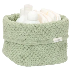 Little Dutch Panier de commode tricoté petit Pure Sage