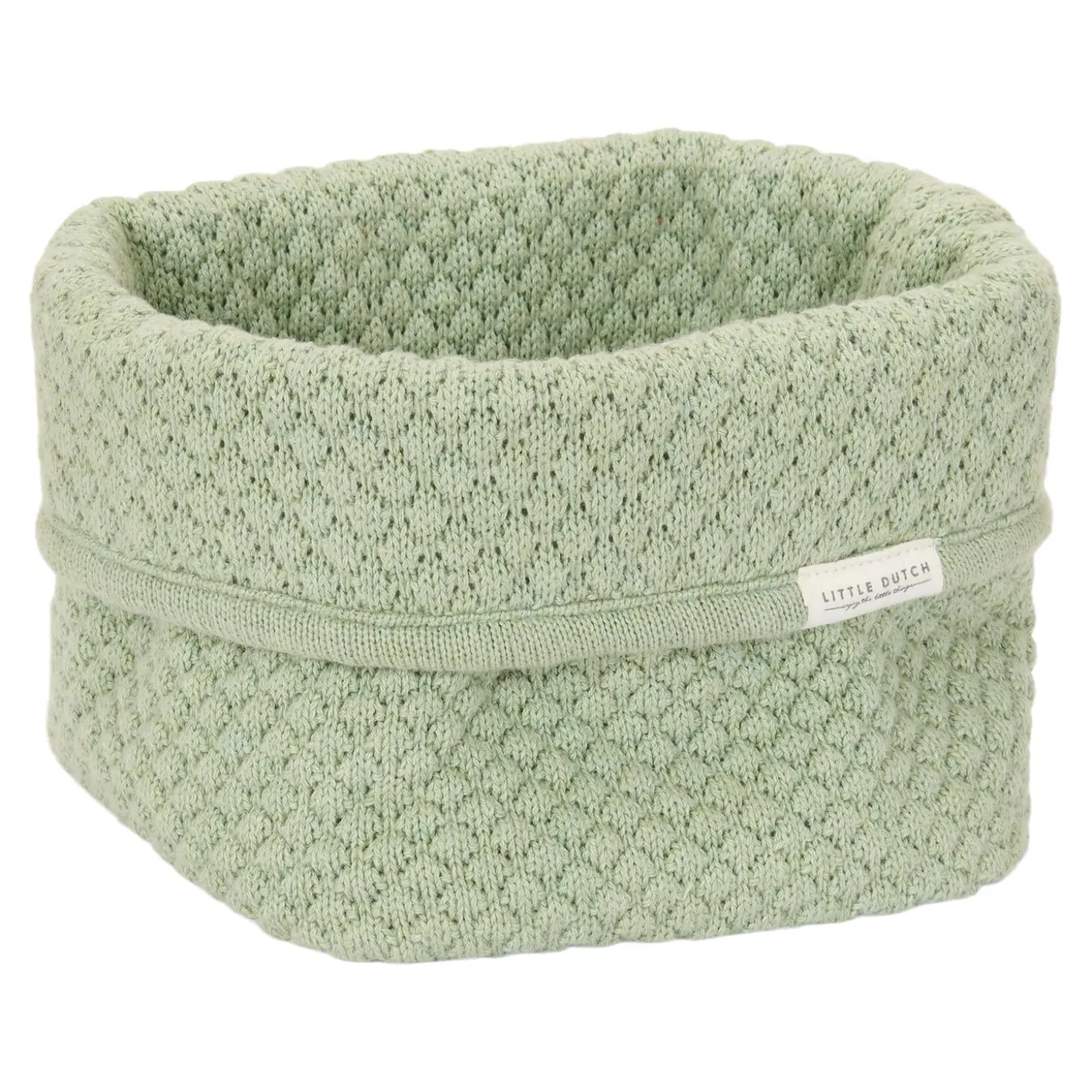 Little Dutch Panier de commode tricoté petit Pure Sage