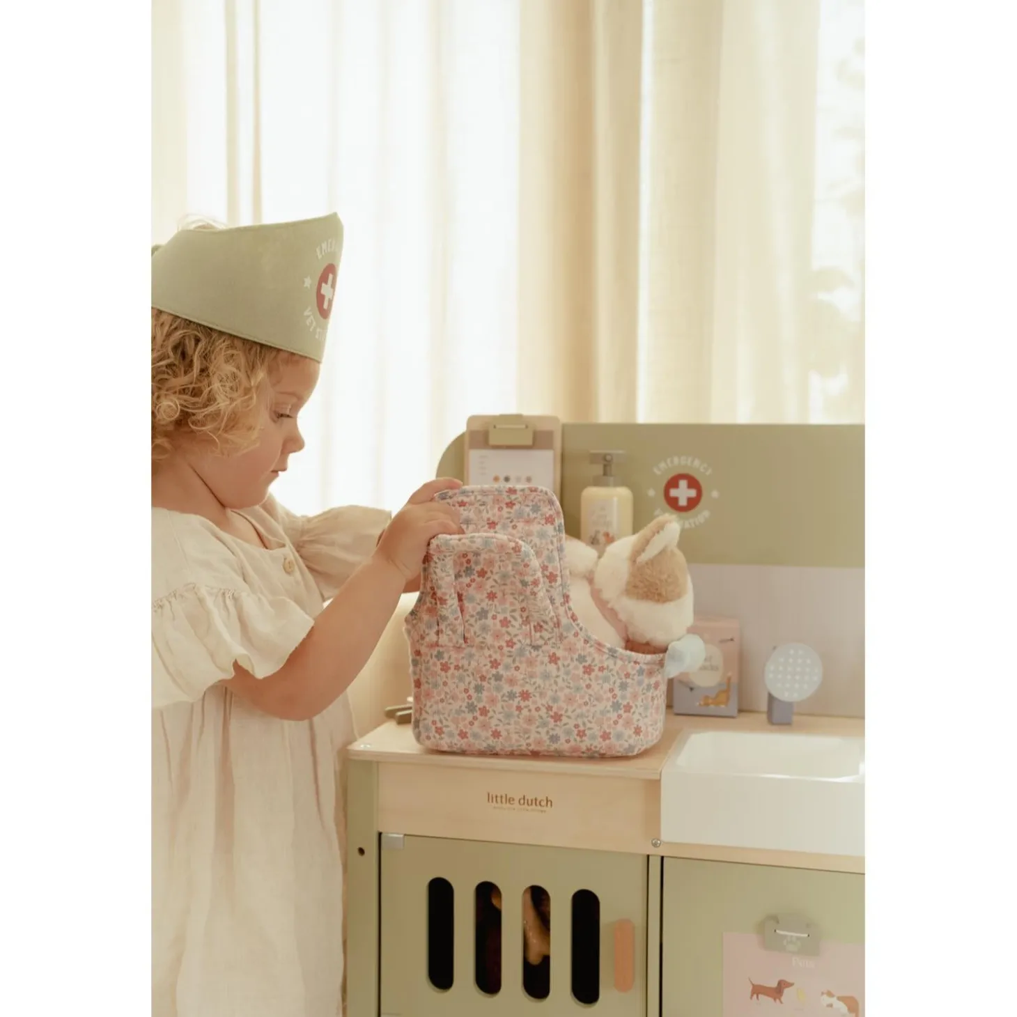 Little Dutch Peluche chat avec sac de transport Marley