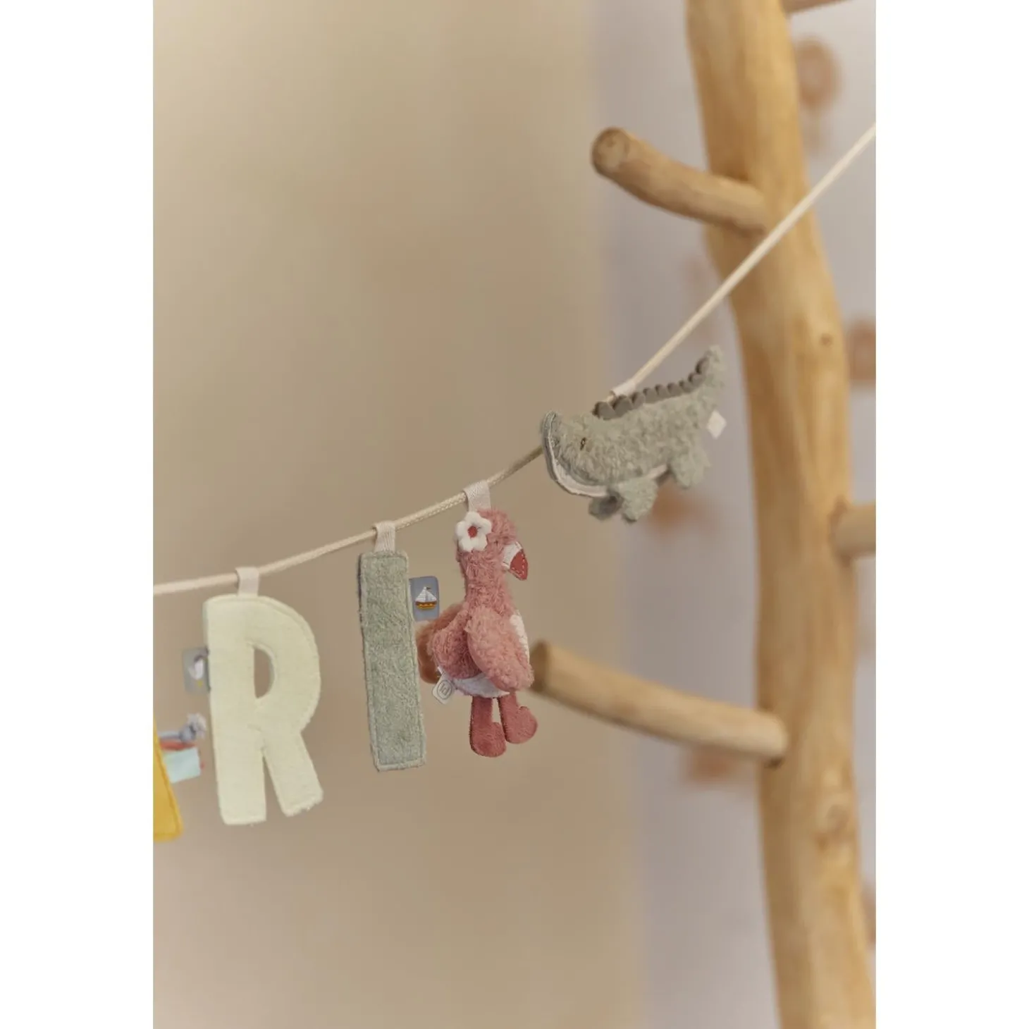 Little Dutch Pendentif Crocodile en tissu Safari Friends