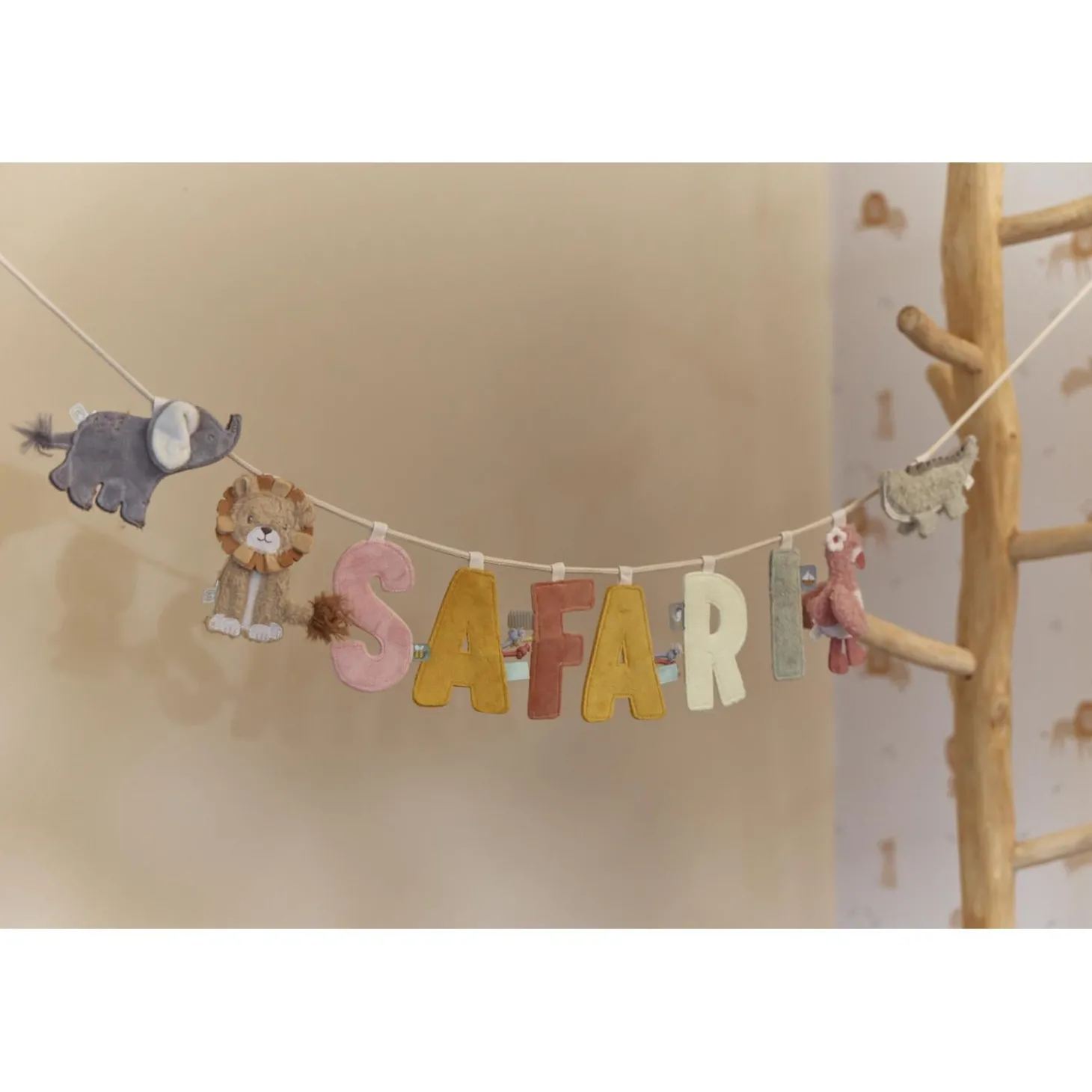 Little Dutch Pendentif Crocodile en tissu Safari Friends