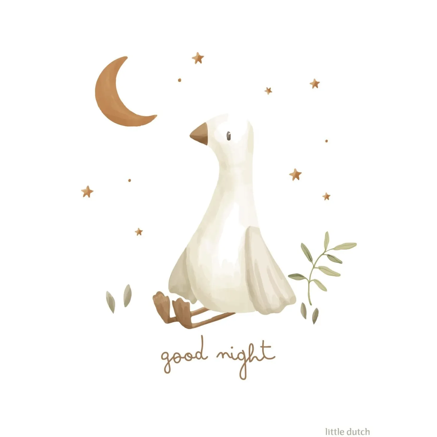 Little Dutch Poster A3 Little Goose