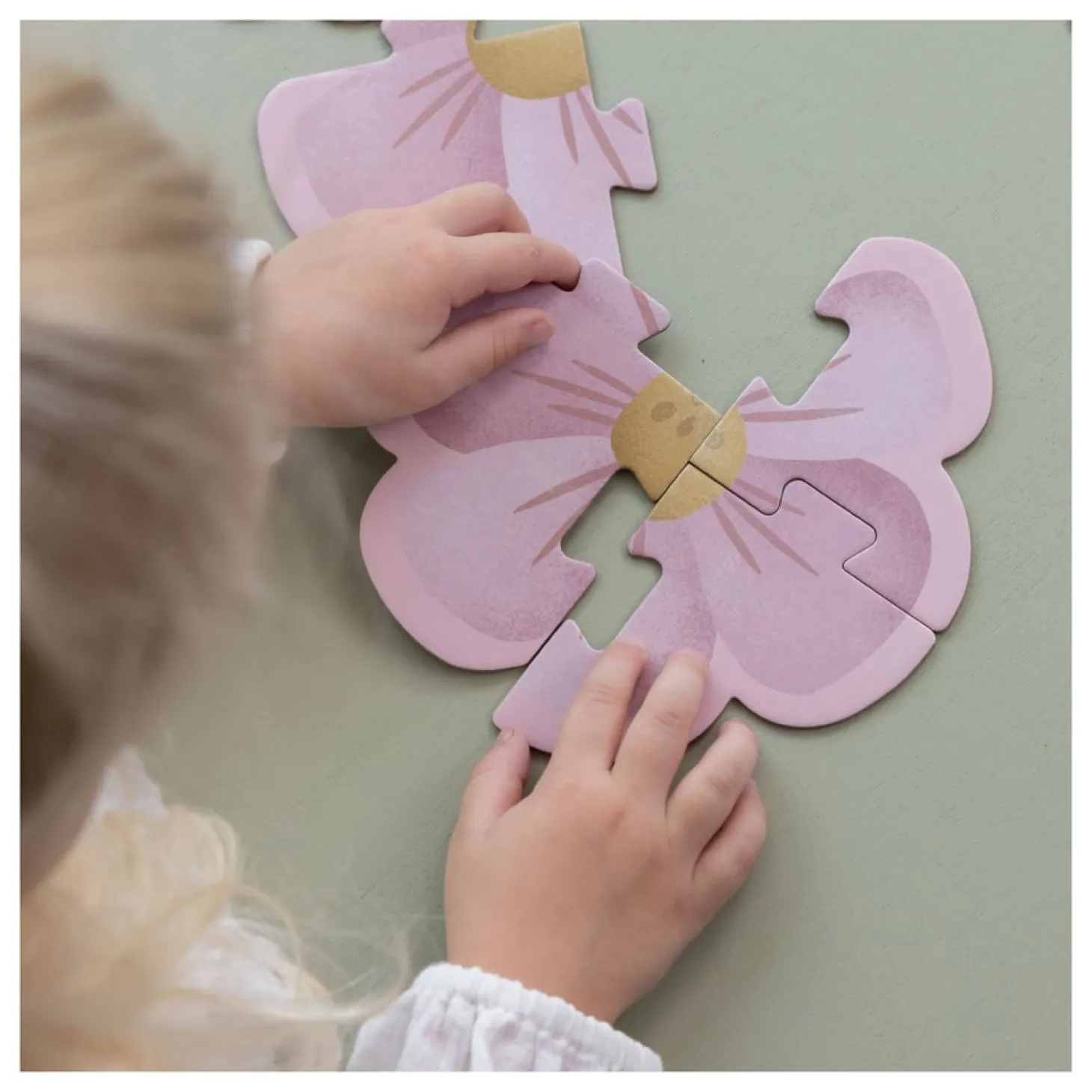 Little Dutch Puzzle 6 en 1 en bois Flowers & Butterflies
