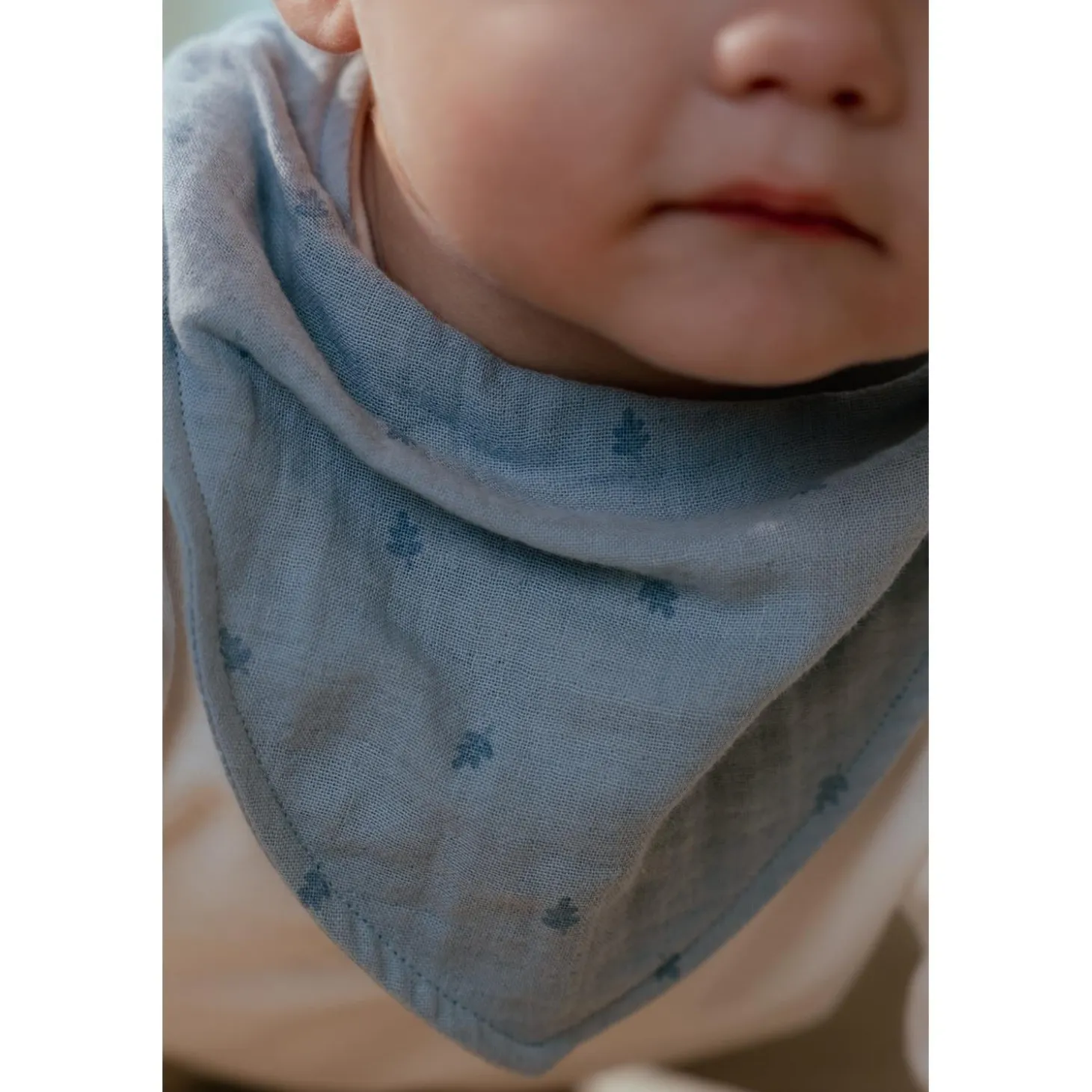 Little Dutch Set de 2 bavoirs bandana Pure Denim Blue