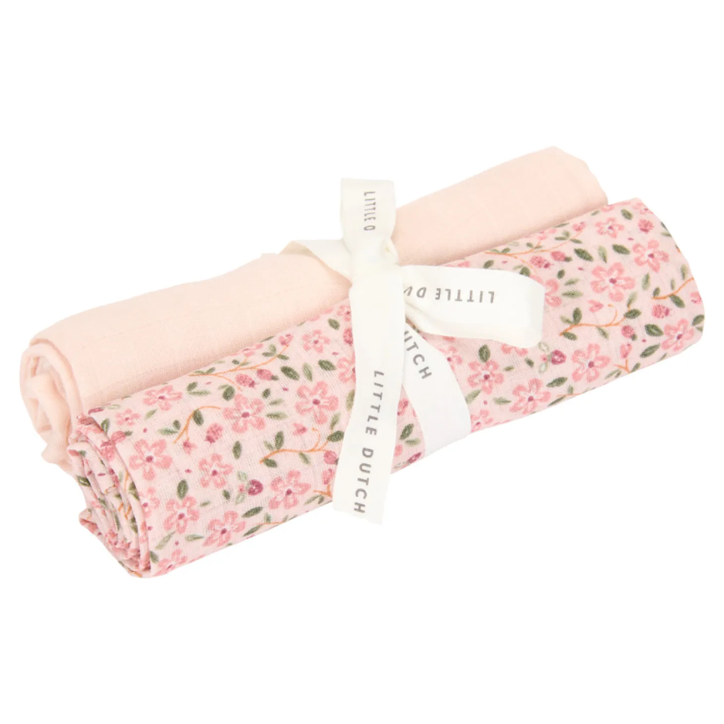 Little Dutch Set de 2 langes en gaze de coton Fairy Blossom/Blossom 70x70 cm