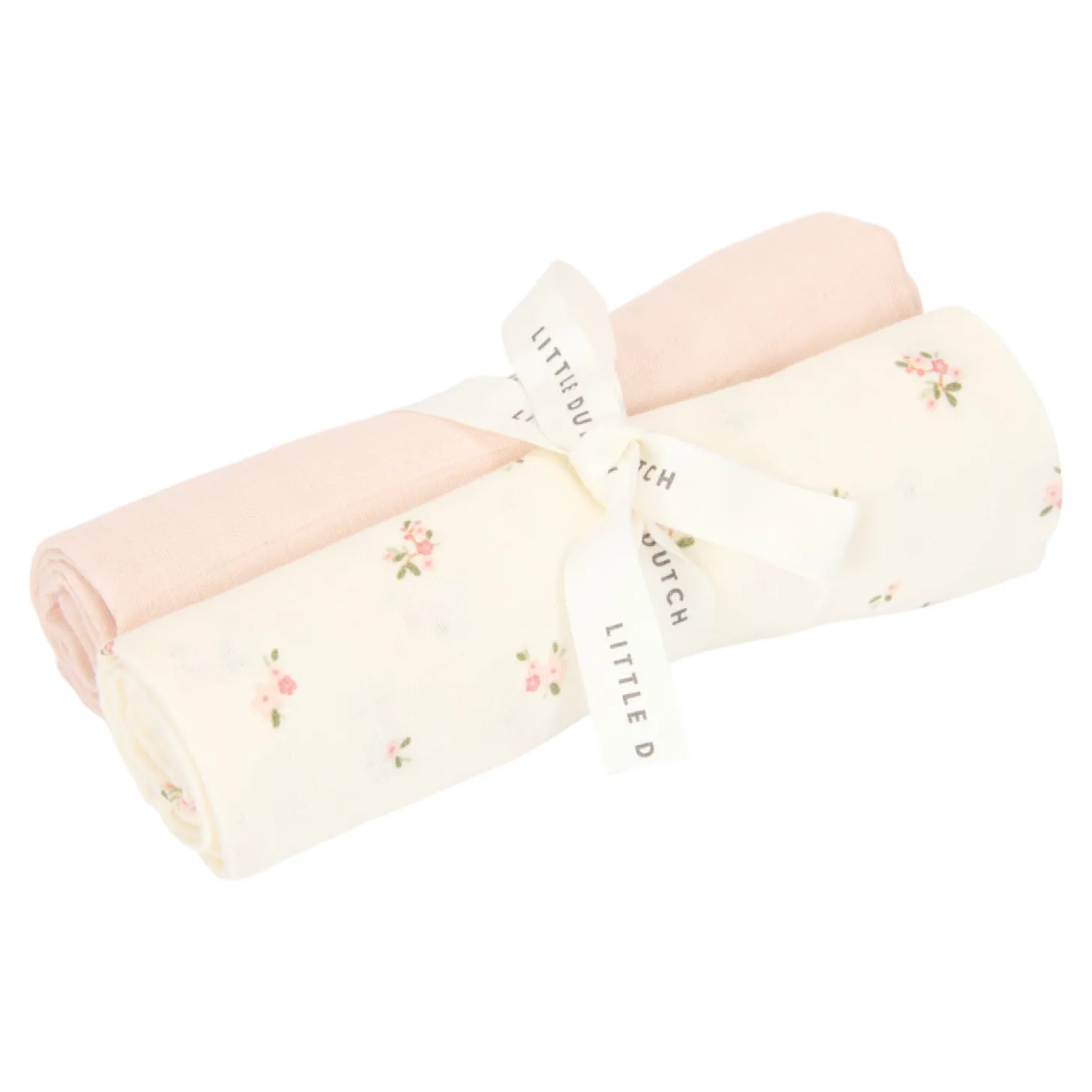 Little Dutch Set de 2 langes en gaze de coton Fairy Floral 70x70 cm