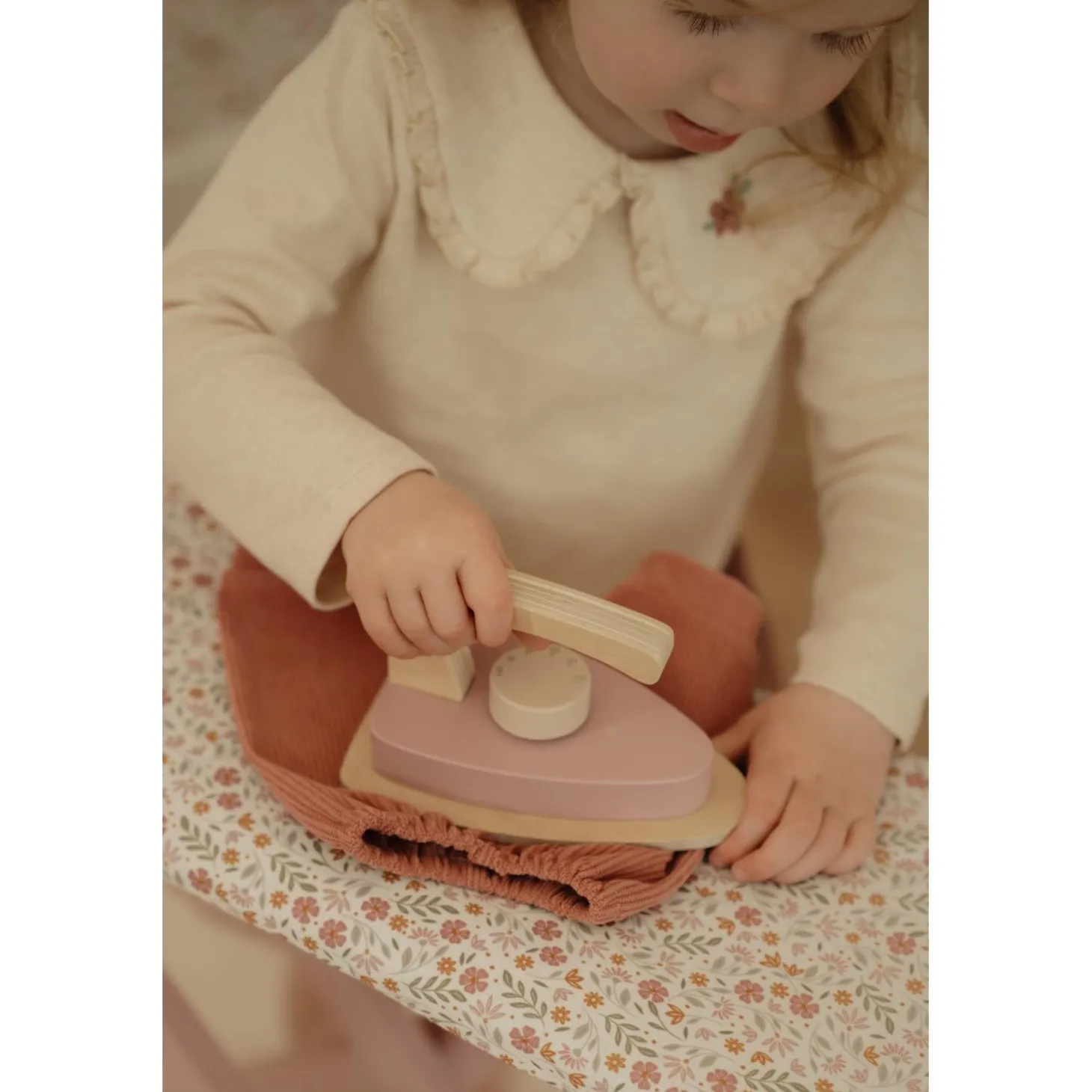 Little Dutch Table de repassage en bois FSC Rose