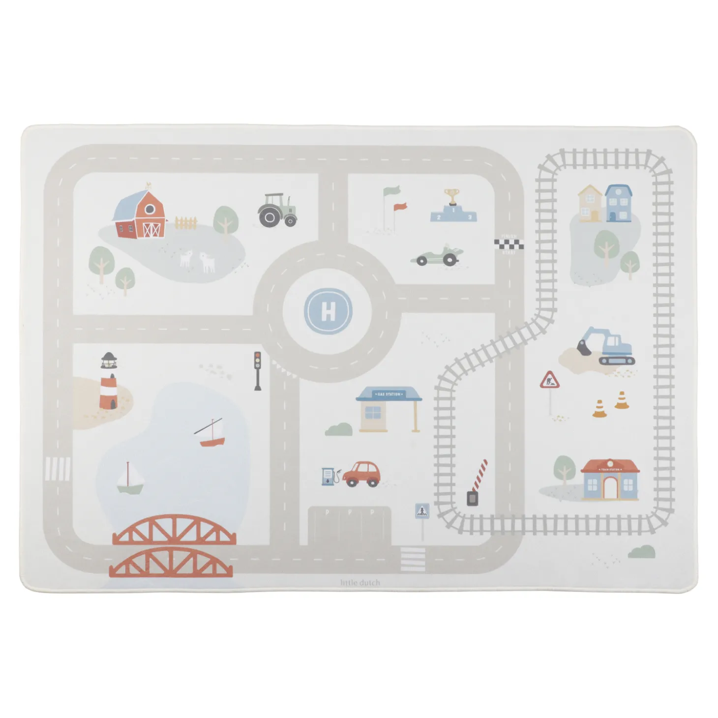 Little Dutch Tapis circuit de voiture Multicolore
