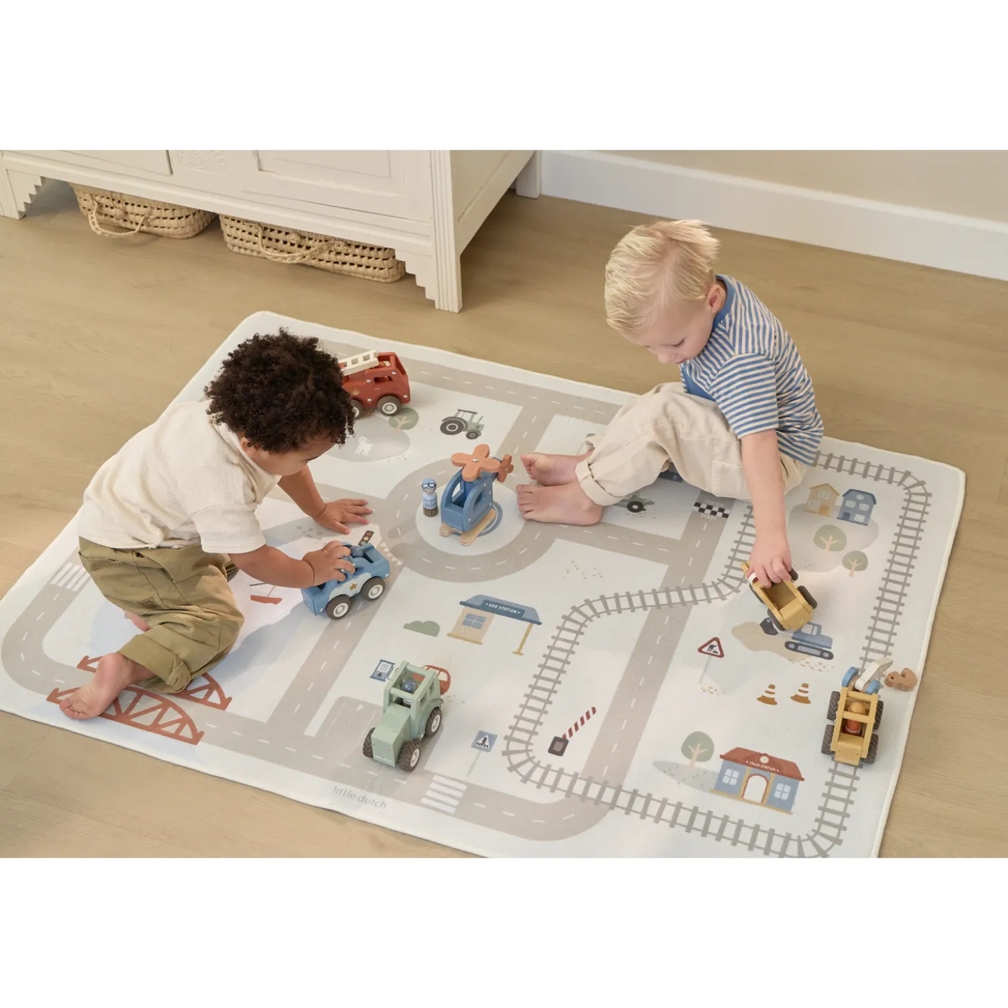 Little Dutch Tapis circuit de voiture Multicolore