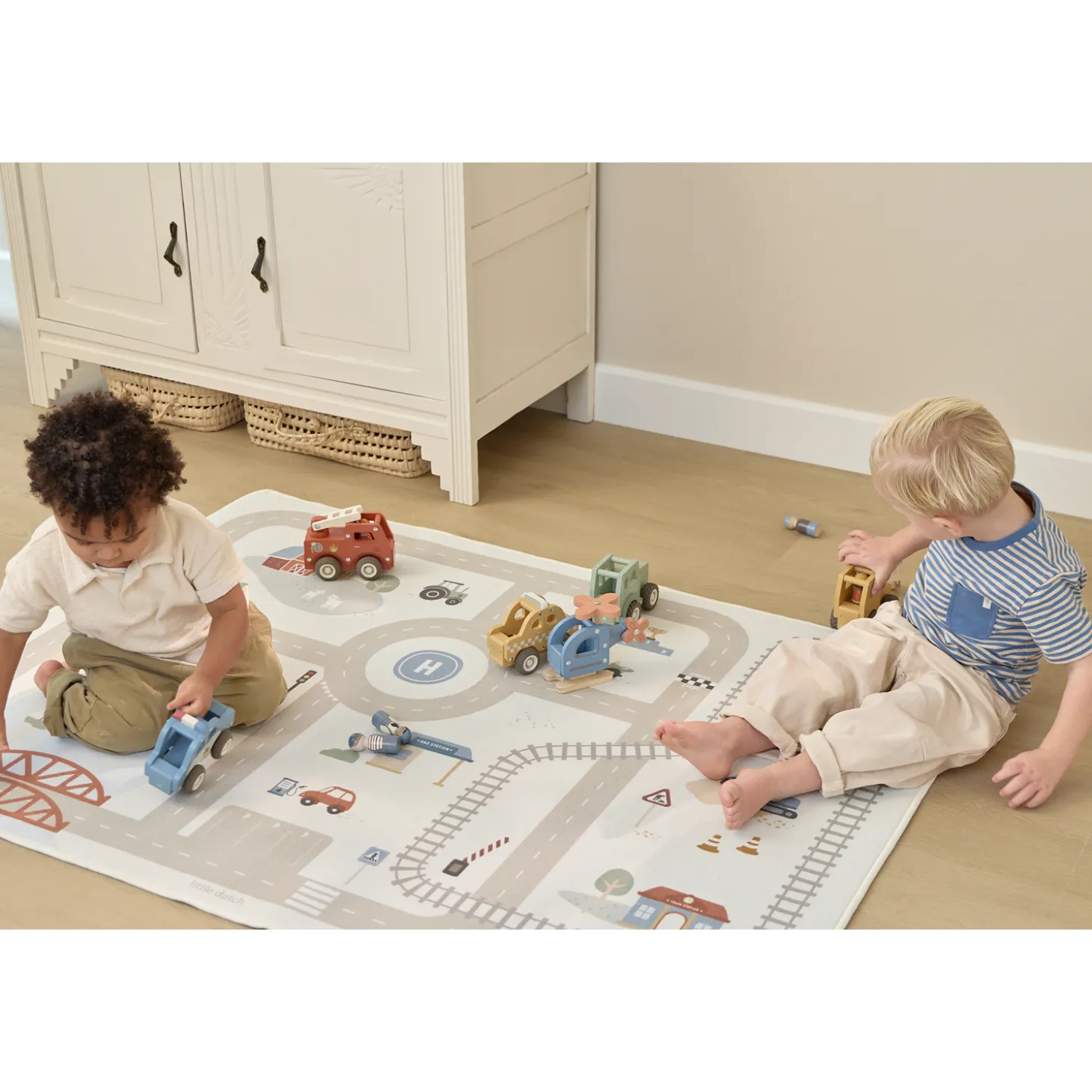 Little Dutch Tapis circuit de voiture Multicolore