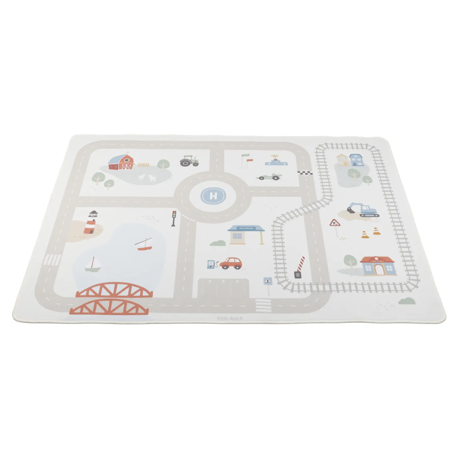 Little Dutch Tapis circuit de voiture Multicolore