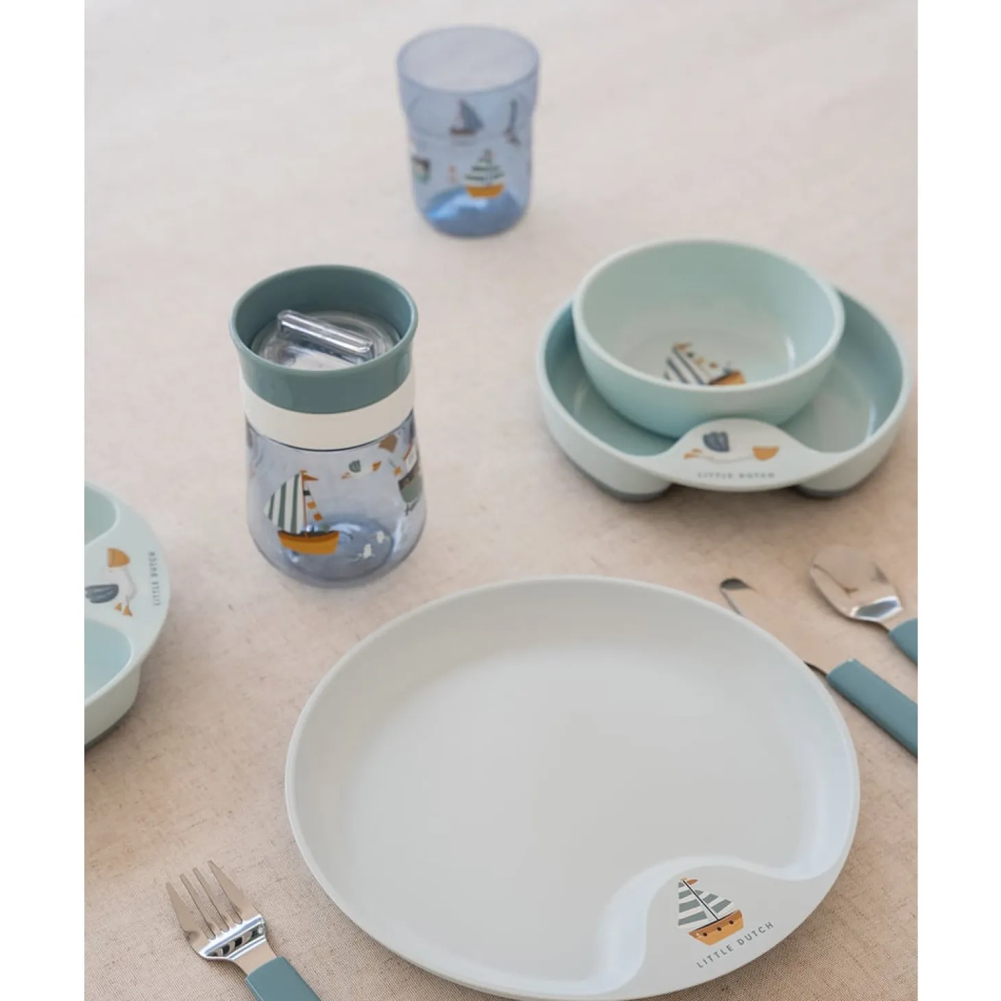 Little Dutch Tasse d’apprentissage 360° mio - Sailors Bay Bleu 300 ml