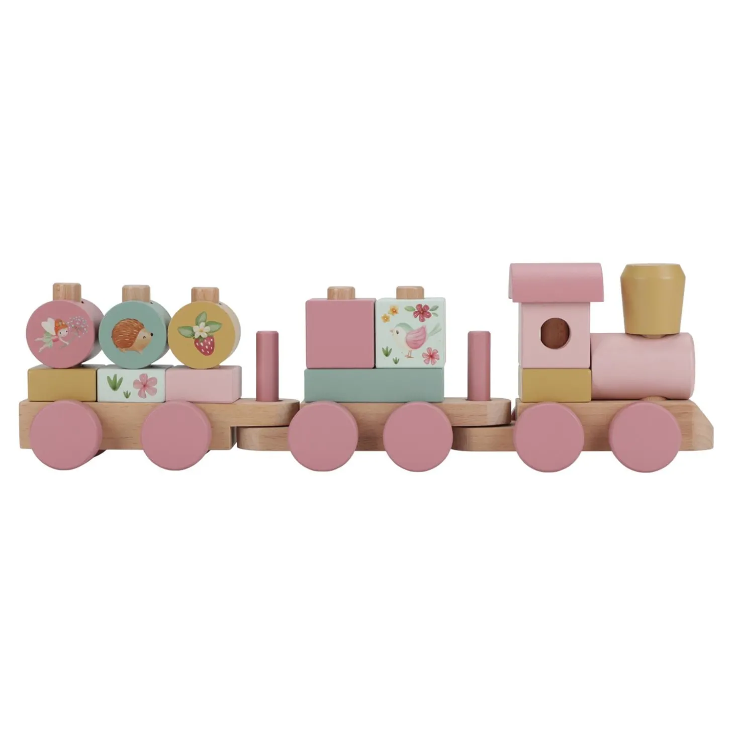 Little Dutch Train à blocs en bois FSC Fairy Garden