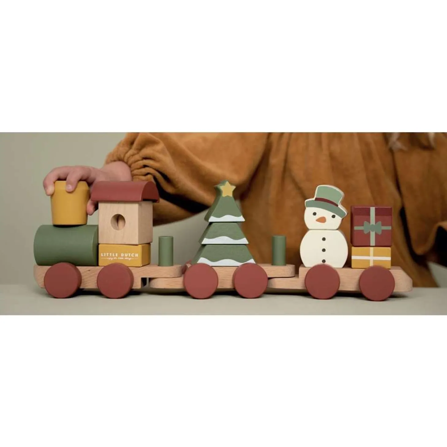 Little Dutch Train de Noël en bois FSC