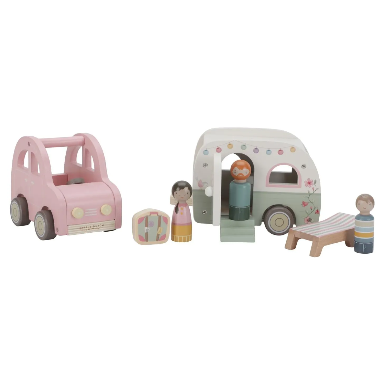 Little Dutch Voiture avec caravane Multicolore