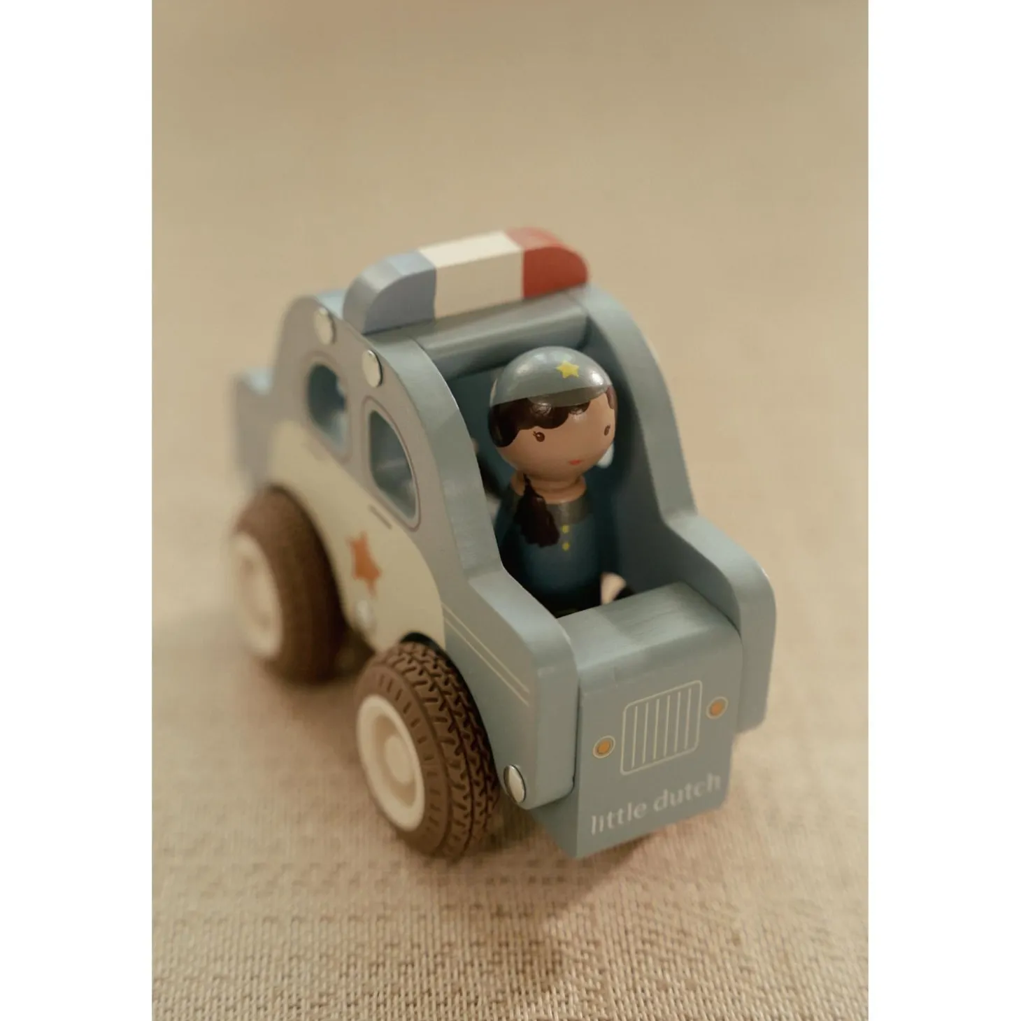 Little Dutch Voiture de police en bois FSC Multicolore