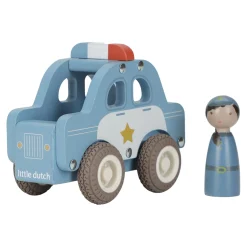 Little Dutch Voiture de police en bois FSC Multicolore