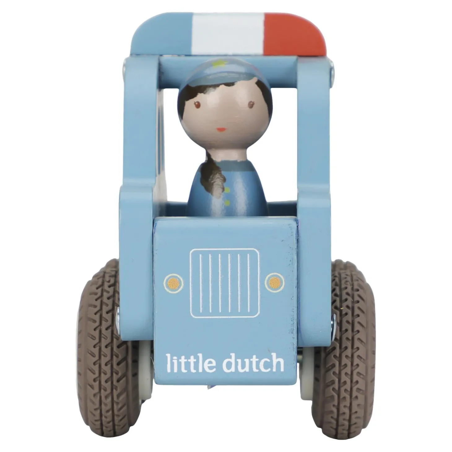 Little Dutch Voiture de police en bois FSC Multicolore
