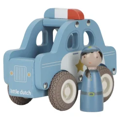 Little Dutch Voiture de police en bois FSC Multicolore