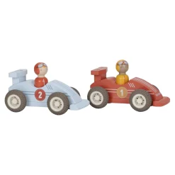 Little Dutch                    Voitures de course en bois FSC     Multicolore